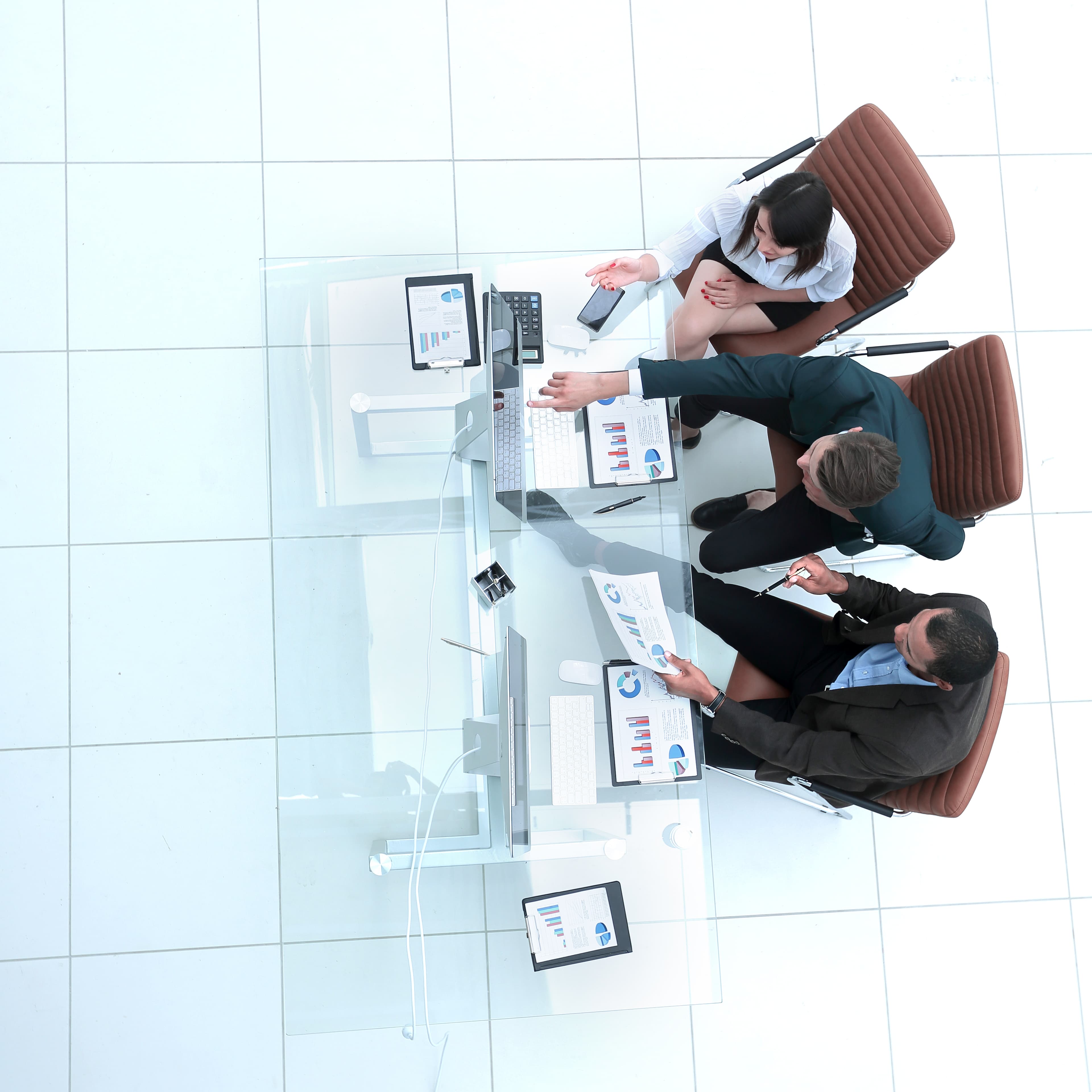 Business professionals in a meeting